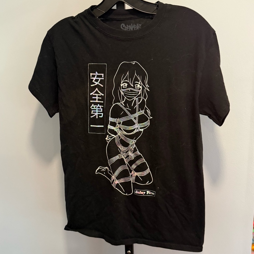Spencer’s Hentai Anime Bondage T-Shirt, size Snall